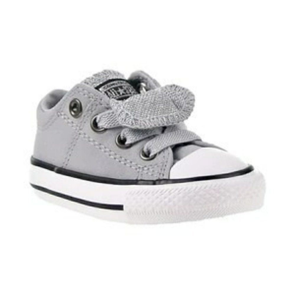 Converse Chuck Taylor All Star Maddie Glitter Leather Toddler Shoes Wolf Grey